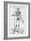 Human Skeleton (Print)-Andreas Vesalius-Framed Giclee Print