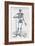 Human Skeleton (Print)-Andreas Vesalius-Framed Giclee Print