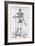 Human Skeleton (Print)-Andreas Vesalius-Framed Giclee Print