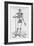 Human Skeleton (Print)-Andreas Vesalius-Framed Giclee Print