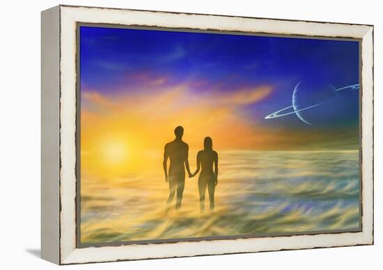 Humanity And the Universe, Artwork-Richard Bizley-Framed Premier Image Canvas