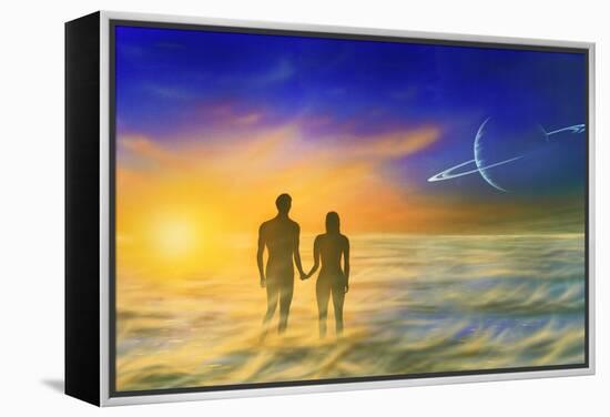 Humanity And the Universe, Artwork-Richard Bizley-Framed Premier Image Canvas