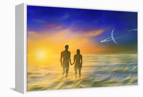 Humanity And the Universe, Artwork-Richard Bizley-Framed Premier Image Canvas