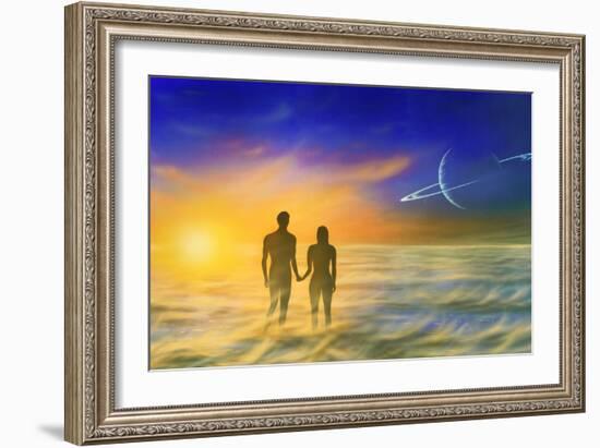 Humanity And the Universe, Artwork-Richard Bizley-Framed Photographic Print