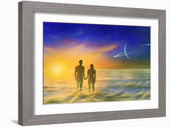 Humanity And the Universe, Artwork-Richard Bizley-Framed Photographic Print