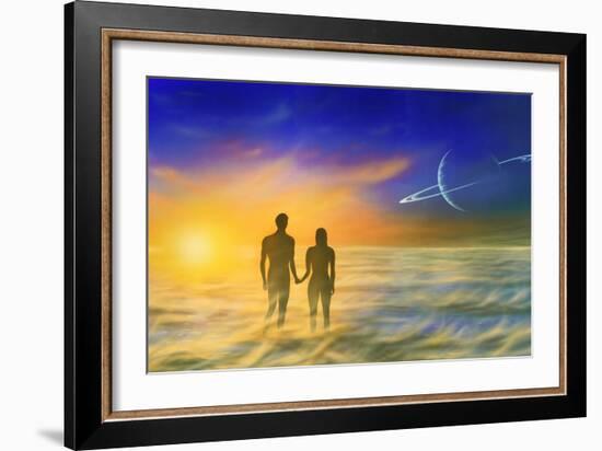 Humanity And the Universe, Artwork-Richard Bizley-Framed Photographic Print