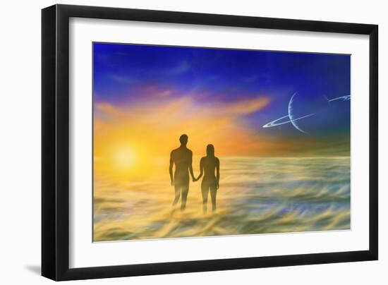 Humanity And the Universe, Artwork-Richard Bizley-Framed Photographic Print