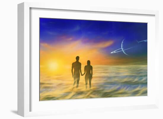 Humanity And the Universe, Artwork-Richard Bizley-Framed Photographic Print