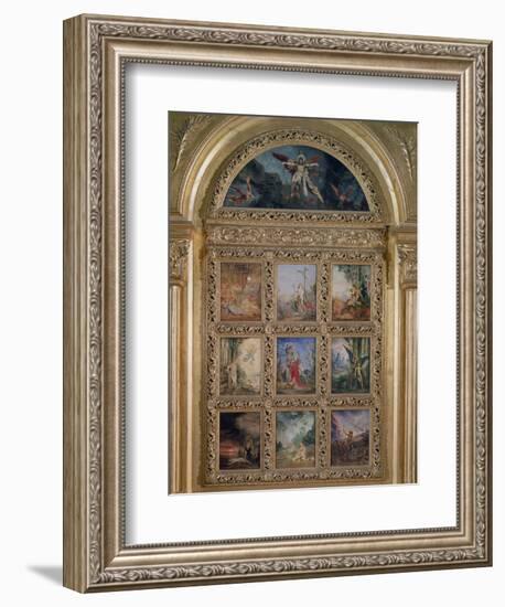 Humanity: the Golden Age Depicting Three Scenes from the Lives of Adam and Eve; the Silver Age…-Gustave Moreau-Framed Giclee Print