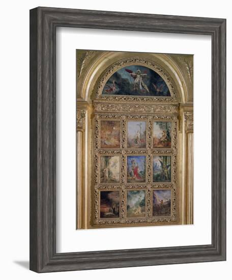 Humanity: the Golden Age Depicting Three Scenes from the Lives of Adam and Eve; the Silver Age…-Gustave Moreau-Framed Giclee Print