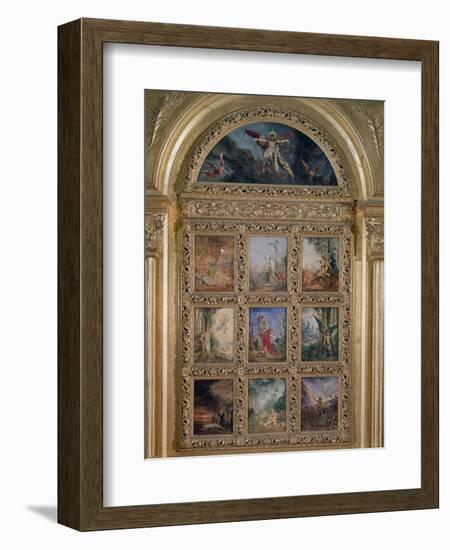 Humanity: the Golden Age Depicting Three Scenes from the Lives of Adam and Eve; the Silver Age…-Gustave Moreau-Framed Giclee Print