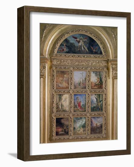 Humanity: the Golden Age Depicting Three Scenes from the Lives of Adam and Eve; the Silver Age…-Gustave Moreau-Framed Giclee Print