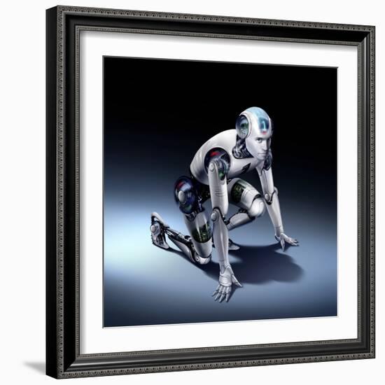 Humanoid Robot, Artwork-SMETEK-Framed Premium Photographic Print