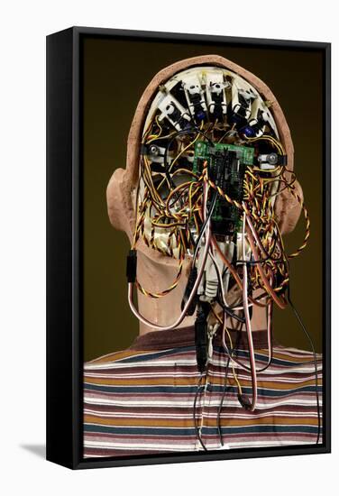 Humanoid Robot Head-Volker Steger-Framed Premier Image Canvas
