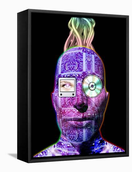 Humanoid Robot-Victor Habbick-Framed Premier Image Canvas