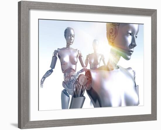 Humanoid Robots, Artwork-Victor Habbick-Framed Photographic Print