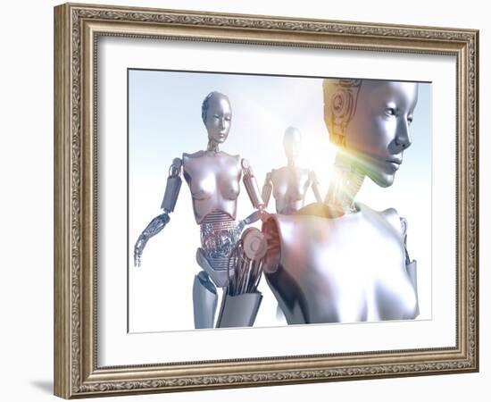 Humanoid Robots, Artwork-Victor Habbick-Framed Photographic Print