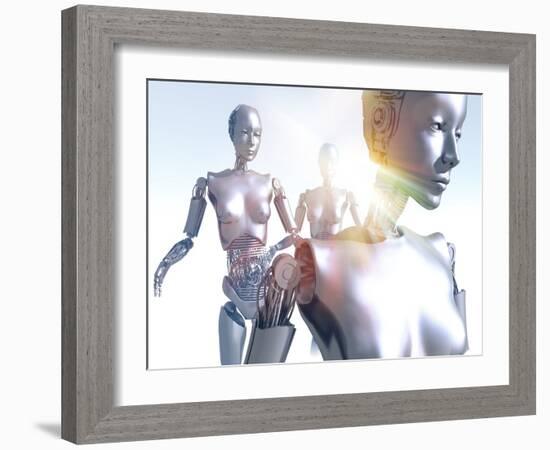 Humanoid Robots, Artwork-Victor Habbick-Framed Photographic Print
