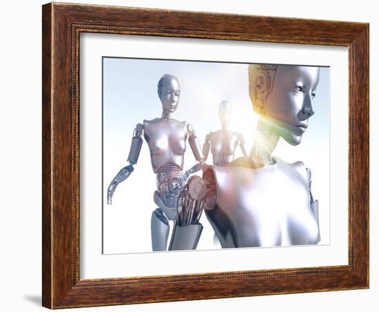 Humanoid Robots, Artwork-Victor Habbick-Framed Photographic Print