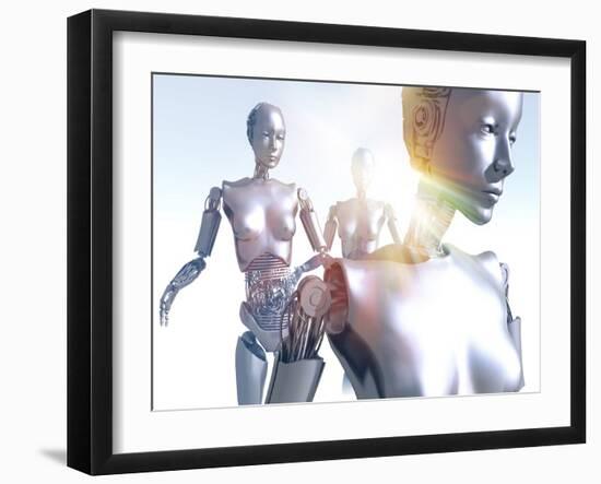 Humanoid Robots, Artwork-Victor Habbick-Framed Photographic Print