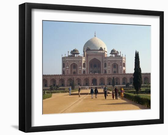 Humayun's Tomb, Completed in 1573, the Forerunner of the Taj Mahal, Delhi, India-Harding Robert-Framed Photographic Print