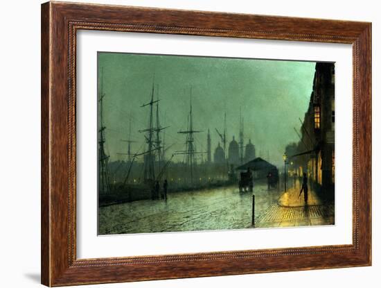 Humber Dockside, Hull, 1882-Grimshaw-Framed Giclee Print