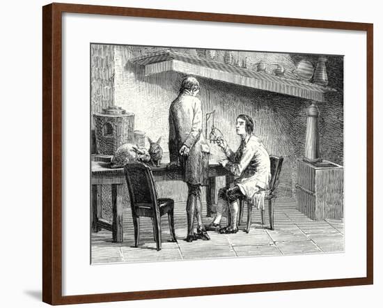 Humboldt and Hallé Repeating the Experiments of Galvani and Volta-null-Framed Giclee Print