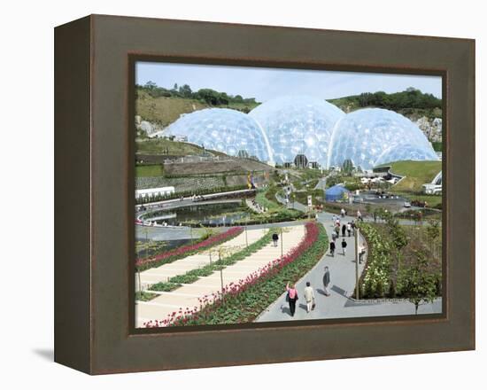 Humid Tropics Biome, Eden Project, Cornwall-Peter Thompson-Framed Premier Image Canvas