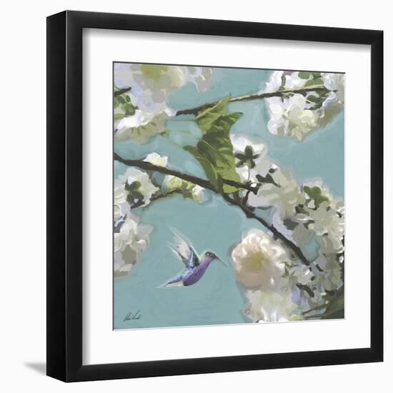 Hummingbird Florals II-Rick Novak-Framed Art Print