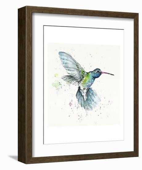 Hummingbird Flurry-Sillier than Sally-Framed Art Print