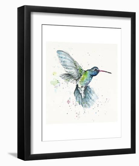 Hummingbird Flurry-Sillier than Sally-Framed Art Print