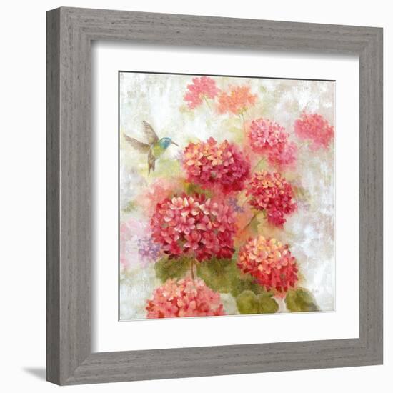 Hummingbird Garden I-null-Framed Art Print