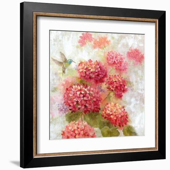 Hummingbird Garden I-null-Framed Art Print