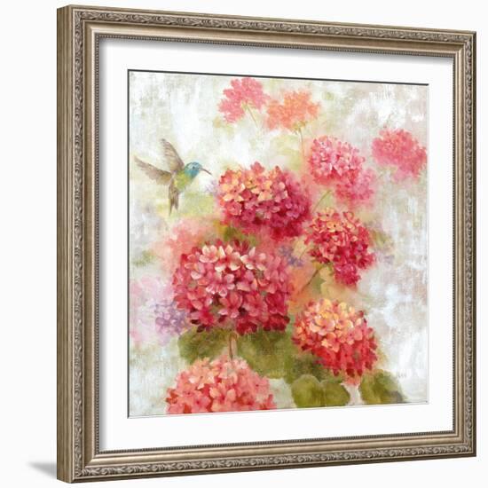 Hummingbird Garden I-null-Framed Art Print
