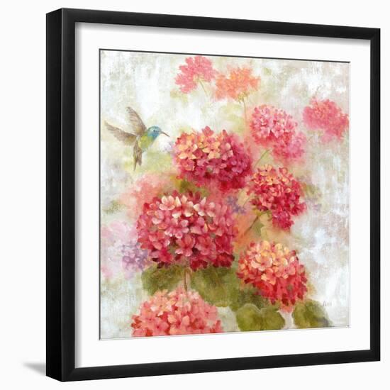 Hummingbird Garden I-null-Framed Art Print