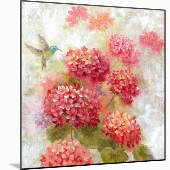 Hummingbird Garden I-null-Mounted Art Print