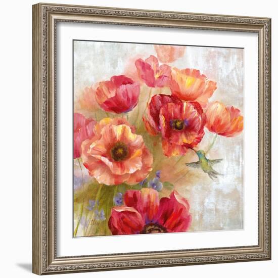 Hummingbird Garden II-null-Framed Art Print