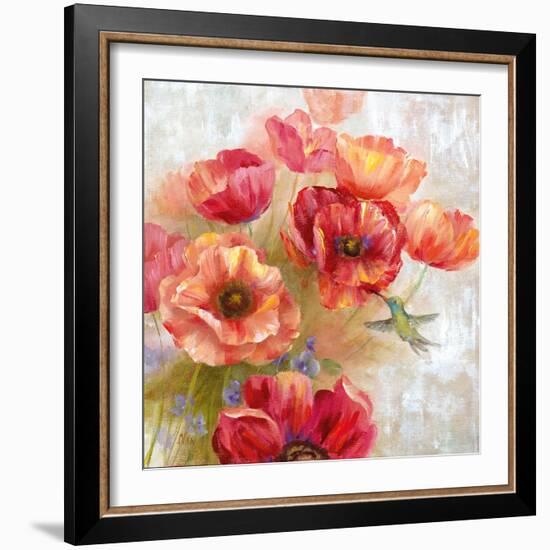 Hummingbird Garden II-null-Framed Art Print