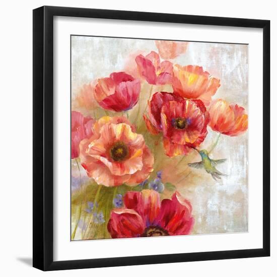 Hummingbird Garden II-null-Framed Art Print