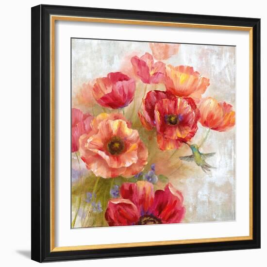 Hummingbird Garden II-null-Framed Art Print