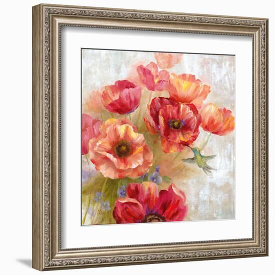 Hummingbird Garden II-null-Framed Art Print