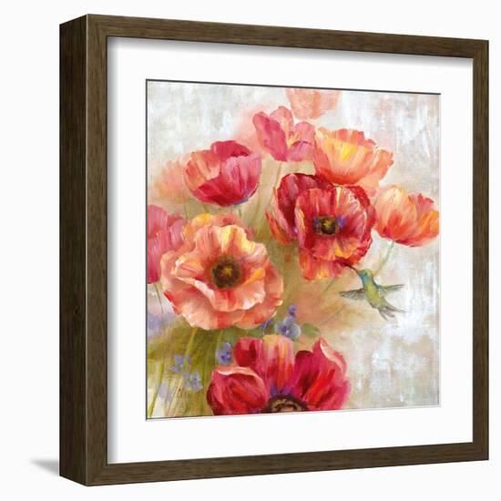 Hummingbird Garden II-null-Framed Art Print