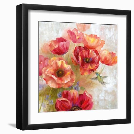 Hummingbird Garden II-null-Framed Art Print