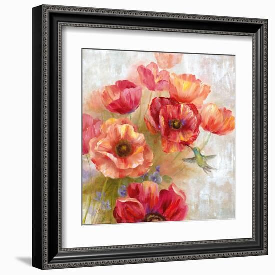 Hummingbird Garden II-null-Framed Art Print