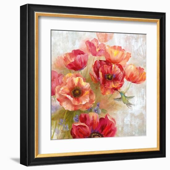 Hummingbird Garden II-null-Framed Art Print