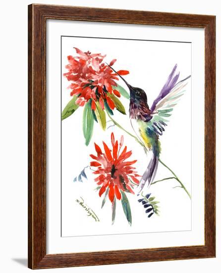 Hummingbird-Suren Nersisyan-Framed Art Print