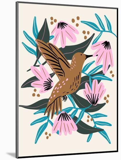 Hummingbird-Tara Reed-Mounted Art Print