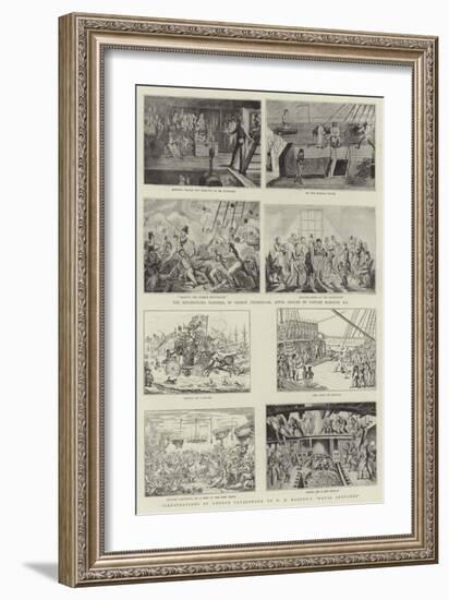 Humorous Art at the Royal Naval Exhibition-George Cruikshank-Framed Giclee Print