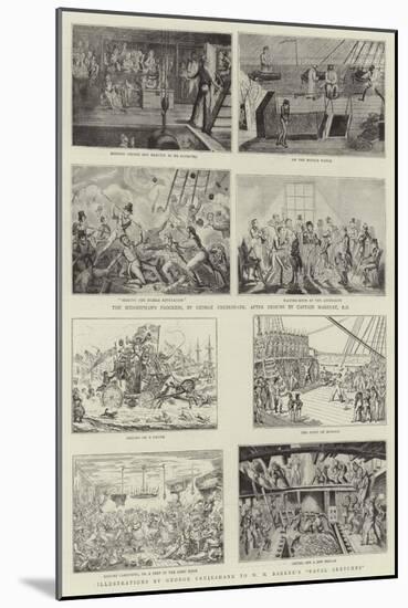 Humorous Art at the Royal Naval Exhibition-George Cruikshank-Mounted Giclee Print