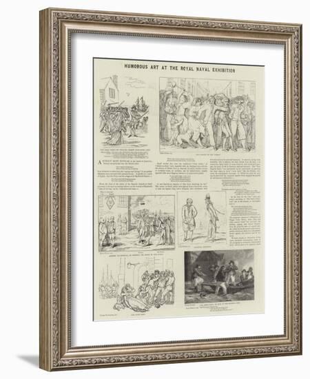 Humorous Art at the Royal Naval Exhibition-James Gillray-Framed Giclee Print